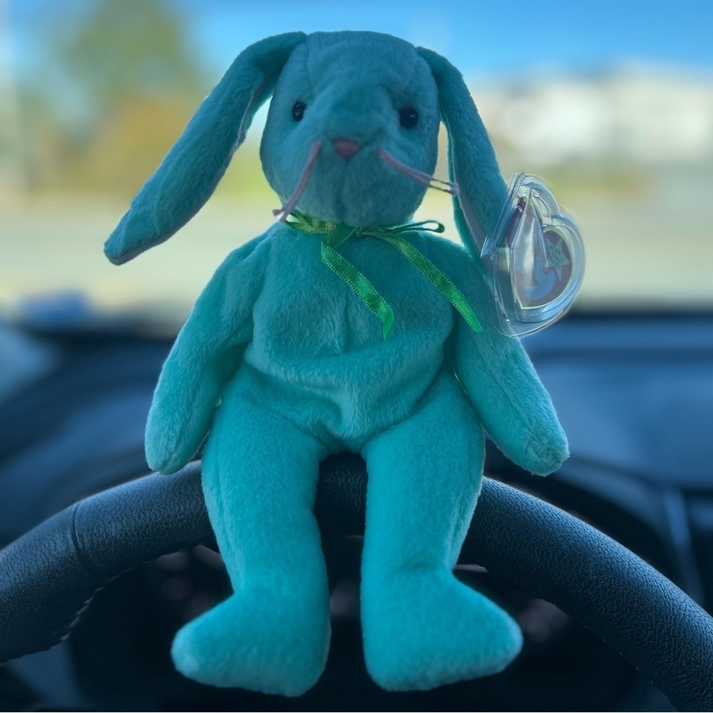 TY Easter Beanie Baby Bunny Hippity 1996 Retired